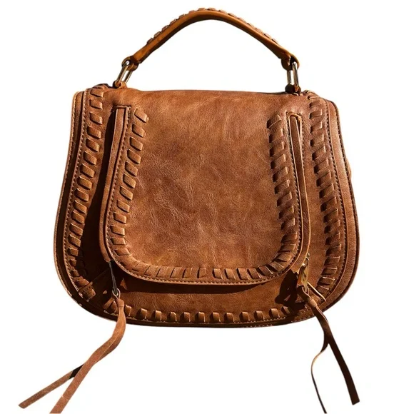 Urban Expressions Tan Vegan Shoulder Bag NWOT - Picture 7 of 9